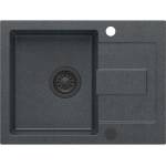 Quadron Pop Christian 116 черна композитна вградена мивка - черни точки 60x45 см (HCQC6045CZK_PC) Мивка за вграждане