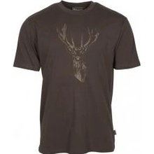 Pinewood pánske tričko Red deer hnědé