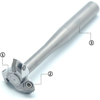 Mini Trojuholniková Frézovacia stopka do priamej brúsky 6mm - SCT