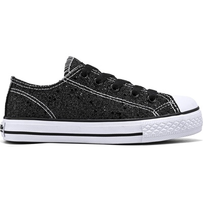 SoulCal Детски платнени обувки SoulCal Canvas Low Childrens Canvas Shoes - Black Glitter