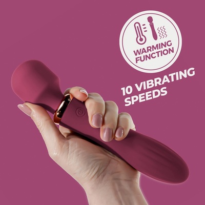Crushious Dual Massage Wand Jinx Dvojitý typu wand s funkcí zahřívání