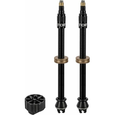 TOPEAK sada ventilků TURBOFLOW VALVE KIT 80mm