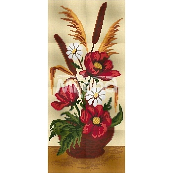 Milena Style Композиция с макове - гоблен със схема конци Ariadna 1: 4