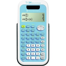 Texas Instruments TI-34 kapesní kalkulačka, displej (počet míst) 16, solární napájení, na baterii
