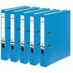 Falken 5x PP-Color plastic folder 5 cm narrow DIN A4 aqua - 15047980