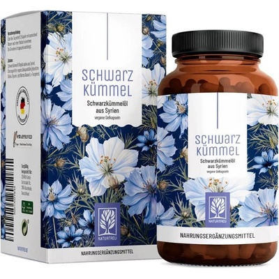 Naturtreu Černý kmín Komplex oleje z černého kmínu a vitamínu E 120 kapsúl