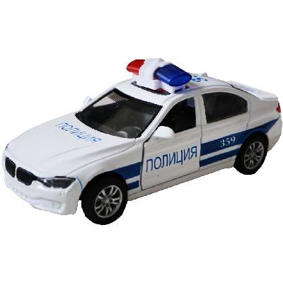 Метална количка Force Link - Полиция, със звуци и светлини (1605C173BG)