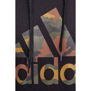 Adidas Суичър adidas Camo в черно с качулка с принт IW2678 (IW2678)