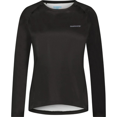 Shimano Дамска фланелка с дълъг ръкав за колоездене Shimano Women's Saiko Long Sleeve Jersey Cycling jersey - Black (156-2764-0111)