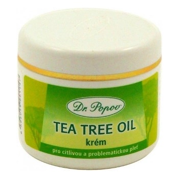 Dr. Popov Tea tree oil krém pro citlivou a problematickou pleť 50 ml