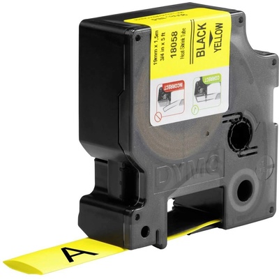 etikety DYMO IND RHINO S0718340 polyolefin Farba pásky: žltá Farba písma:čierna 19 mm 1.5 m