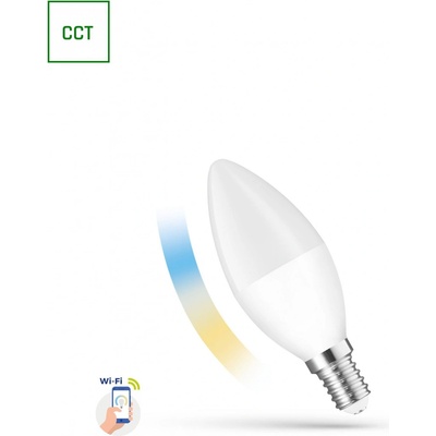 Spectrum LED CANDLE C38 5W E-14 230V CCT+DIM WI-FI SMART