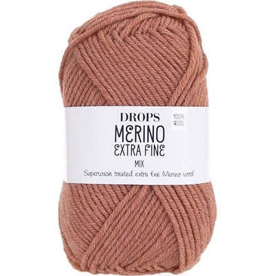 Příze DROPS Merino Extra Fine uni color 45 - rumělka (šarže 37757)