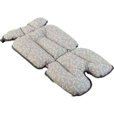 BabyJem Подложка за количка и столче за хранене BabyJem - Flower, Gray (507)