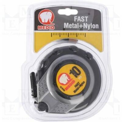 MEDID 264510 Svinovací metr 15mm 10m Mat.těl: ABS elastolan