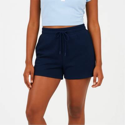 Brave Soul Дамски къси панталони Brave Soul Womens Soft Jersey Shorts with Drawstring Waist - Navy