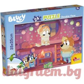 Lisciani Пъзел LISCIANI 99542 - 24 части - Bluey, Двулицев пъзел (LI99542)