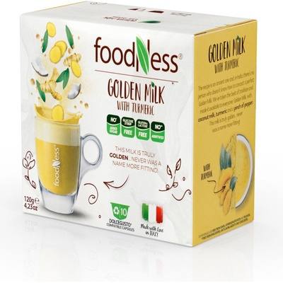 FoodNess Golden milk s kurkumou do Dolce Gusto 10 kusov