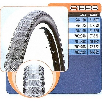 CST 700x38,40-622 C-1338 černý