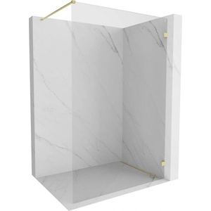 Mexen Lunar душ екран Walk-in десен 60 x 200 см, прозрачен 8 мм, златно матово - 830-060-000-55-00-P (830-060-000-55-00-P)