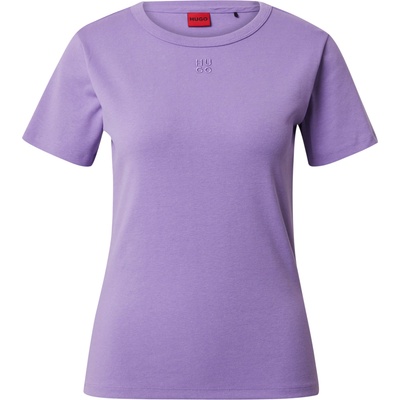 HUGO Тениска 'Deloris' лилав, размер XS