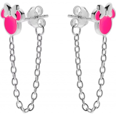 Disney Hravé strieborné náušnice Minnie Mouse ES00051SL.CS