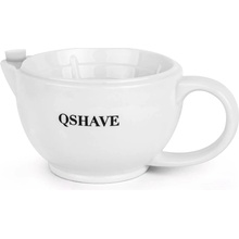 Qshave Dvoustěnná porcelánová miska s uchem bílá