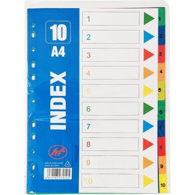 Разделител 10 цв. 1-10 py-10