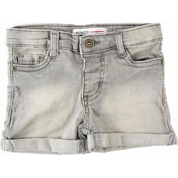 Minoti kraťasy dívčí džínové s elastenem šedá