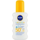 Prípravky na opaľovanie Nivea Sun Sensitive Protect & Care detský spray na opaľovanie SPF50+ 200 ml