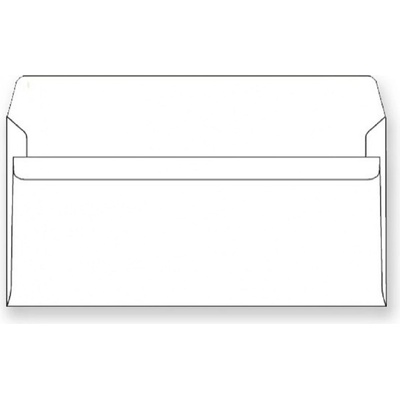Harmanec-Kuvert - obálka samolepící DL, bílá, 220 × 110 mm - 50 ks