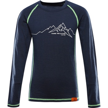 Alpine Pro Детска мерино тениска ALPINE PRO MERENO moonlit ocean вариант pa ALPINE PRO | Sin | Момчешки | 116/122