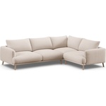 Micadoni Бежов ъглов диван (десен ъгъл/с лежанка) Naomi - Micadoni (MIC_RC_L_215_F1_NAOMI1)