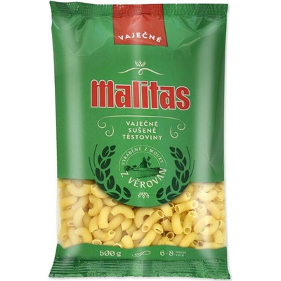 Malitas těstoviny kolínka velká 0,5 kg