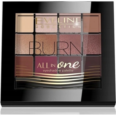 Eveline Cosmetics All In One paleta očních stínů 03 Burn 12 g