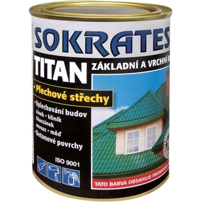 Sokrates Titan základní a vrchní barva na střechy 10kg 0105 šedý