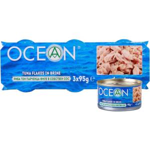 OCEAN РИБА ТОН ФИЛЕ В СОБСТВЕН СОС (3 БР. Х 95 Г)