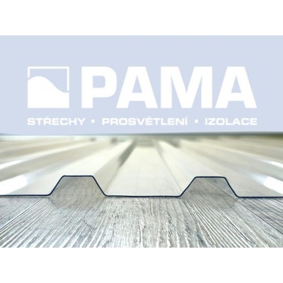 Palram prosvětlení Trapézových plechů 115/17 1 mm 1090 mm x 4500 mm 2UV čirá 1 ks
