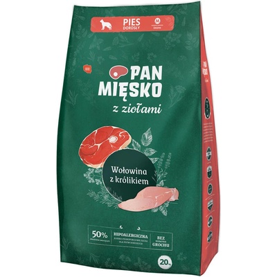 Pan Mięsko s bylinkami Hovädzie mäso s králikom chrumkavé M 20 kg