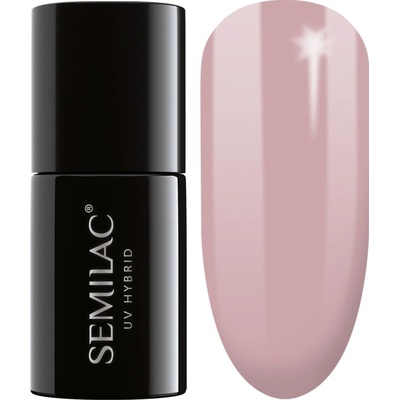 SEMILAC Hybridní lak 004 Classic Nude Hnědá Béžová Plné krytí 7 ml