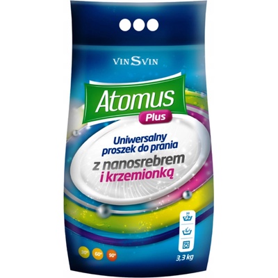 Atomus Plus prací prášek s nano stříbrem a křemíkem 3,3 kg