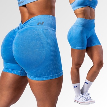 Nebbia bezešvé push-up šortky s vysokým pasem Totally Seamless 304 blue