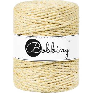 Bobbiny 3PLY Macramé Rope 5 mm 100 m Banana Shake юта (TX-E062)