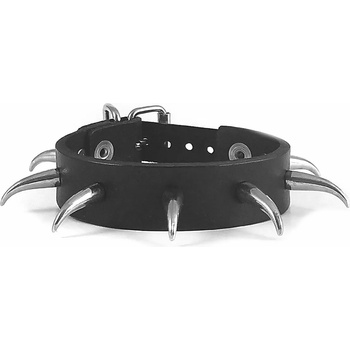 Image 1 of Leather & steel fashion гривна Dragon, с шипове - LSF1 105