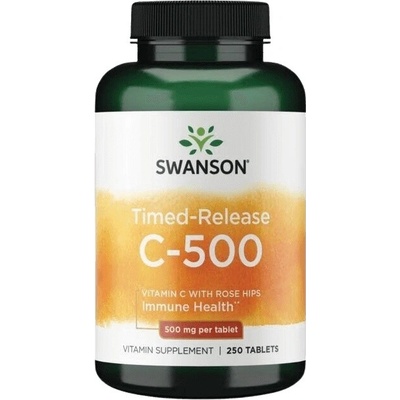 Swanson Vitamin C with Rose Hips Timed release 500 mg 250 tabliet
