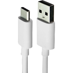 Кабел за зареждане USB Type C, Бял (Type-C-30)