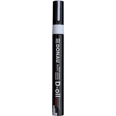 DONAU Лаков маркер, 2, 8 мм, M, DONAU "D-oil", бял 7369001PL-09 (7369001PL-09)