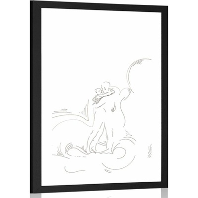 Plakát s paspartou síla skutečné lásky - 40x60 black