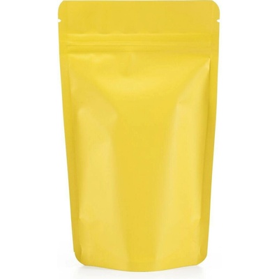 Doypack ZIP | žlutý mat | metal.folie obsah 100ml (85 × 140 + 50mm)