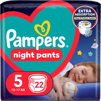 Pampers Нощни панталони с пелени 12-17 кг Junior 5 (22 бр. ) (8006540234730)